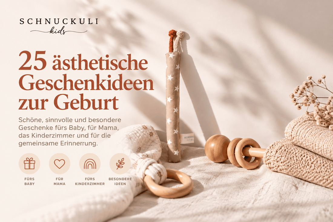 25 ästhetische Geschenke zur Geburt, die wirklich sinnvoll sind
