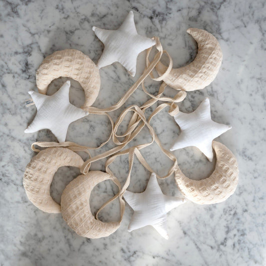 Schnuckuli Kinderzimmer Girlande Mond & Sterne